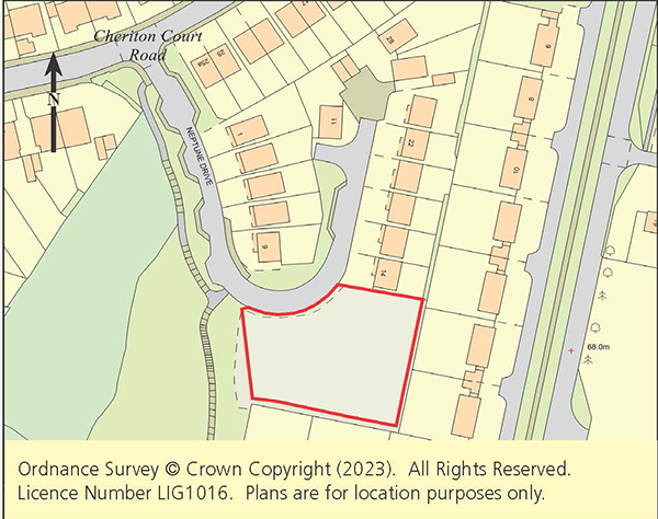 Lot: 17 - FREEHOLD LAND WITH PLANNING FOR SIX HOUSES -